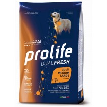 Crocchette per cani Prolife dual fresh tacchino,...