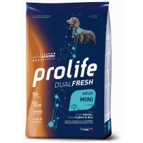 Crocchette per cani Prolife dual fresh salmone,...