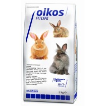 Oikos Mix conigli 2 kg Alimento con frutta e verdura