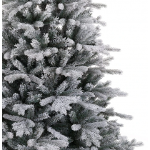 Albero di Natale bianco innevato Kaemingk frosted Vermont spruce 180 cm