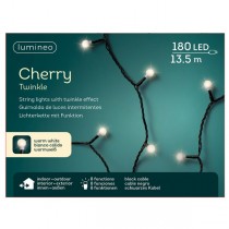 Luci di Natale Kaemingk 180 LED bianco caldo cherry twinkle 13.5 m