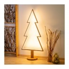 Albero di Natale legno Lotti abete con LED bianco caldo