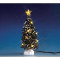 Albero di Natale con luci calde medio Lemax villaggio