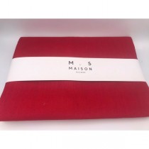 Tovaglia da tavola Maison Sucree Essenziale in lino e cotone colore rosso