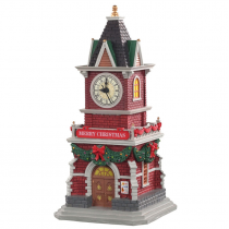 Lemax Tannenbaum clock tower Villaggio di Natale