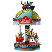 Lemax Yuletide carousel Villaggio di natale