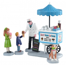 Lemax Happy Scoops Ice Cream Cart villaggio di Natale