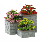 Lemax Flower Bed Boxes villaggio di Natale