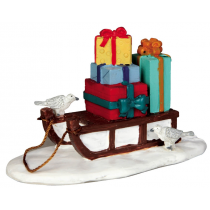 Lemax Sled With Presents villaggio di Natale