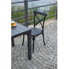 Sedia da giardino Greenwood Trattoria CC 58A color antracite