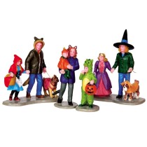 Lemax Halloween Trick or Treating Fun Set 4 pezzi