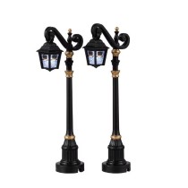 Lemax Halloween Skeleton Deco Lamp Set 2 Pezzi