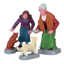 Lemax Villaggio di Natale Cream For Kitty Set 4 pezzi