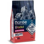 Crocchette per cani Monge low grain puppy & junior cervo 12 Kg