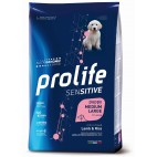 Crocchette per cani Prolife puppy medium/large sensitive agnello e riso nutrigenomic 10 Kg