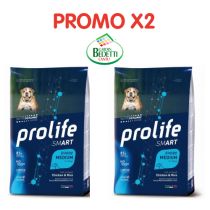 Crocchette per cani Prolife smart puppy pollo e riso...