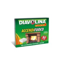 Diavolina Accendifuoco - 40 Cubi